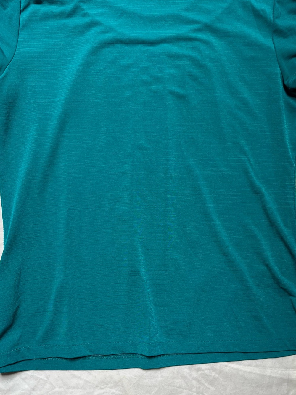 East 5th Teal Scoop Neck Short Sleeve Top with Metallic Studs - Picture 7 of 7